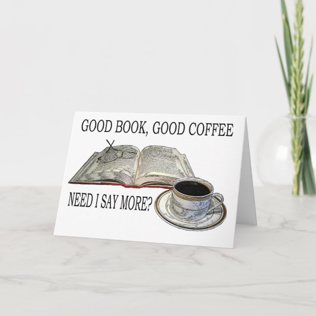 CARTÃO BOM LIVRO, BOM CAFÉ (Frente)