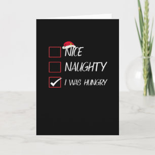 Cartão Bom Naughty Eu Estava Com Fome Natal Qatari Heranç