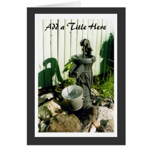 Cartão Bomba de Água