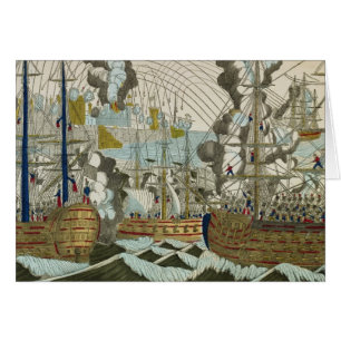 Cartão Bombardeio e cerco de Argel, o 3 de julho de 1830