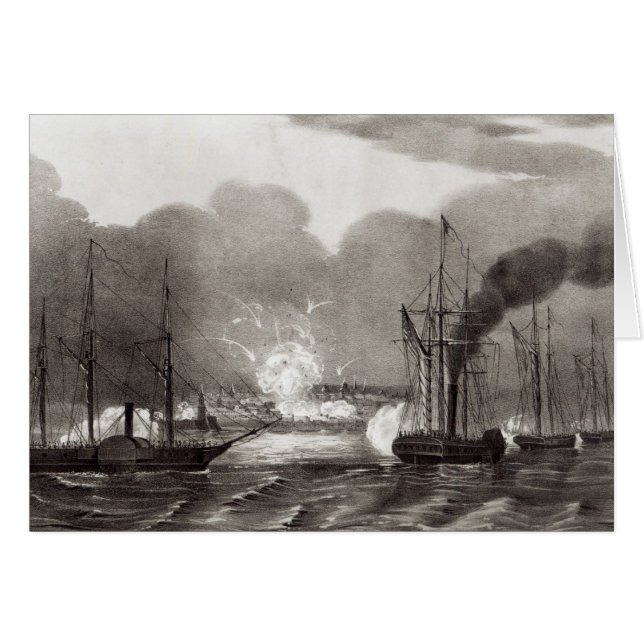Cartão Bombardeio naval de Vera Cruz (Frente Horizontal)