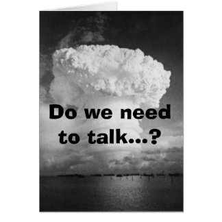 Cartão Bombardeio, precisamos conversar?