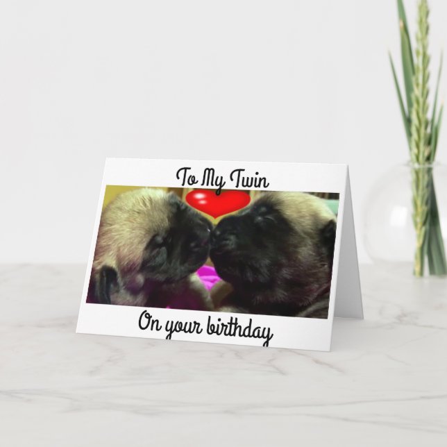 CARTÃO "BOMBAS GÊMEAS" AJUDAM A DESEJAR "MEU GÊMEO" MELHO (Frente)