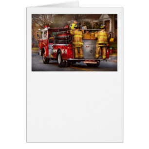 Cartão Bombeiro - departamento dos bombeiros de Metuchen