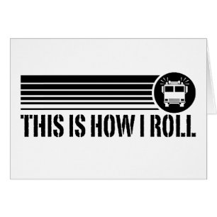 Cartão Bombeiro engraçado