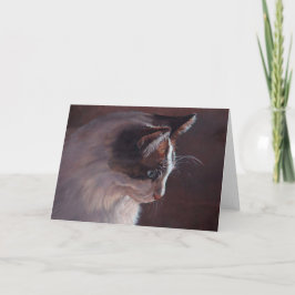 Cartão Bon Jovi Gatinho original de saudação de arte Cat