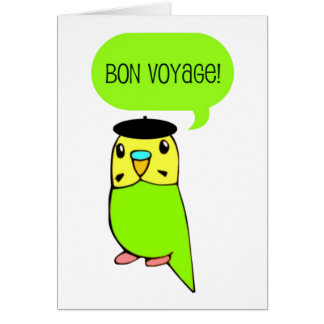 Cartão Bon voyage!