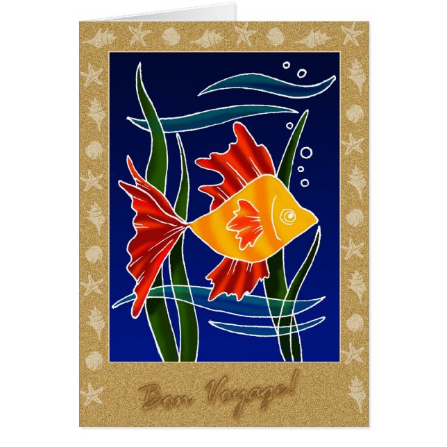 Cartão Bon voyage! (Frente)