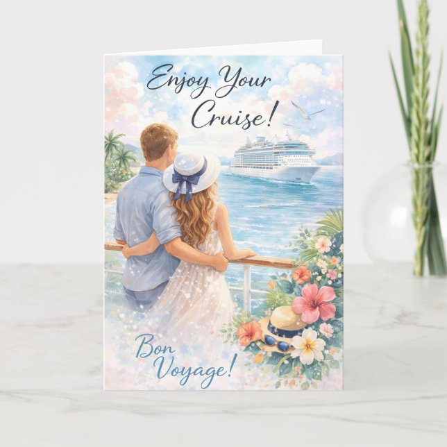 Cartão Bon Voyage Card – Enjoy Your Cruise Card (Frente)