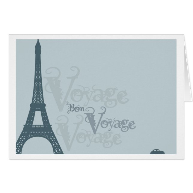 Cartão bon voyage card_horizontal (Frente Horizontal)