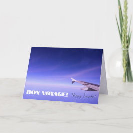Cartão Bon Voyage Happy Viagem