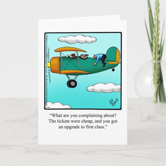 Cartão Bon Voyage Humor Greeting Card (Frente)