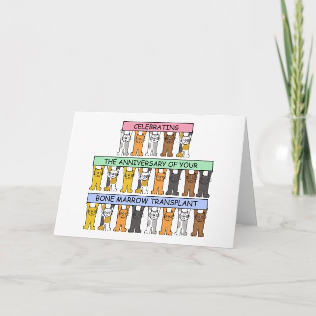 Cartão Bone Marrow Transplant Anniversary (Frente)
