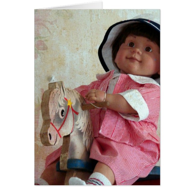 Cartão Boneca Antiquada (Frente)