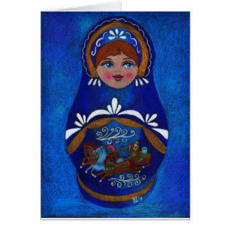 Cartão Boneca do russo