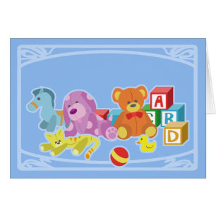 Cartão Bonecas bonitas (Azul)