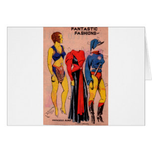 Cartão Bonecas de papel da Princesa Aura, 1930 Flash Gord