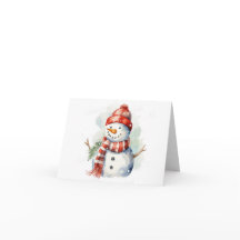Boneco de Neve Aquarela