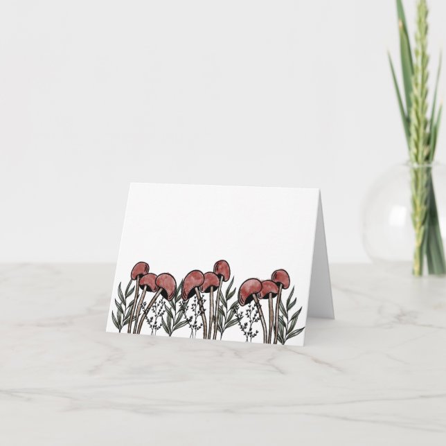 Cartão Bonés Red Mushroom (Frente)