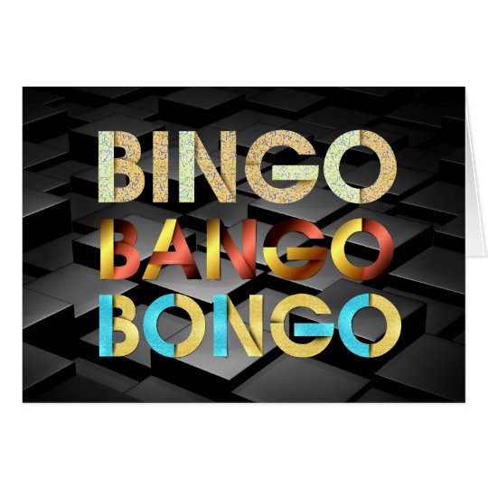 Cartão Bongos de Bango do Bingo do T