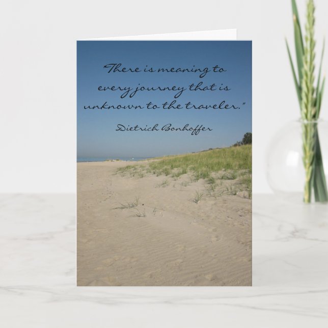 Cartão Bonhoffer Beach Graduation Card (Frente)