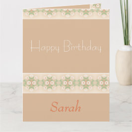 Cartão Bonita Daisy Patterned Dobted