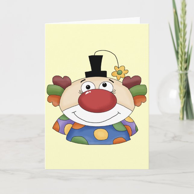 Cartão Bonita face palhaçada (Frente)