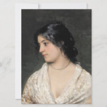 Bonita senhora com um colar de pérolas