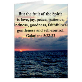 CARTÃO BONITAS FRUTAS GALÁTICAS DO ESPÍRITO