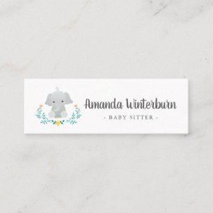 Cartão bonitinho de negócios da Babysitter
