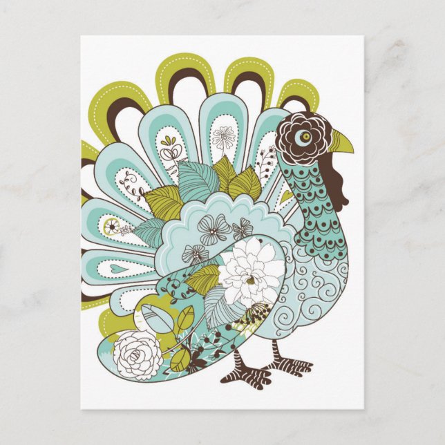 Cartão bonito 2 de Turquia da acção de graças (Frente)