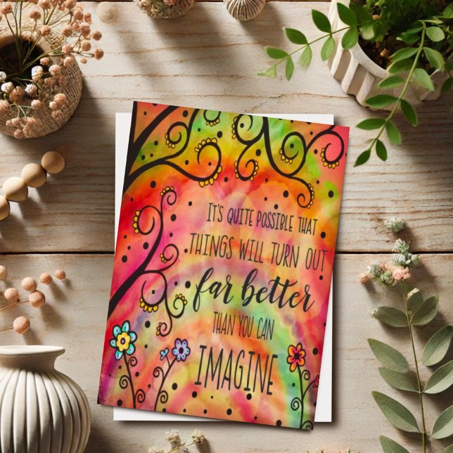 Cartão Bonito "As coisas funcionarão" Inspiração (Criador carregado)