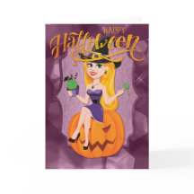 Bonito Bruxa Feliz Halloween
