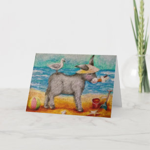 Cartão Bonito burro de praia