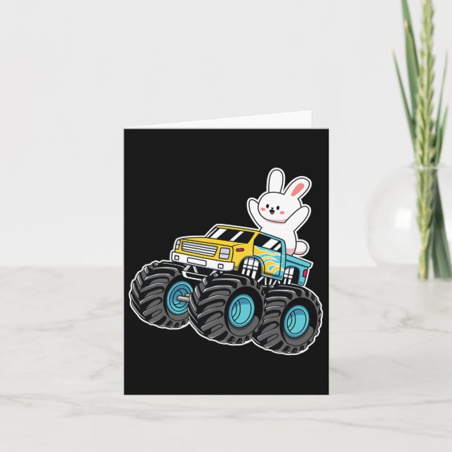 Cartão Bonito Coelhinho Andando Monstrando Páscoa De Cami (Frente)