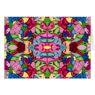 Cartão bonito do buquê