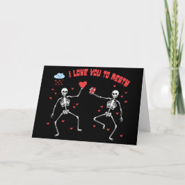 Cartão Bonito Eu Te Amo Até a Morte Valloween Dia dos Nam