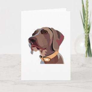 Cartão Bonito homem Weimaraner - qualquer carta de ocasi