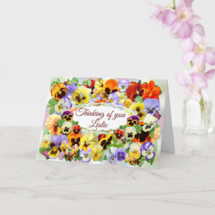 Cartão Bonito painéis pensando em sua placa