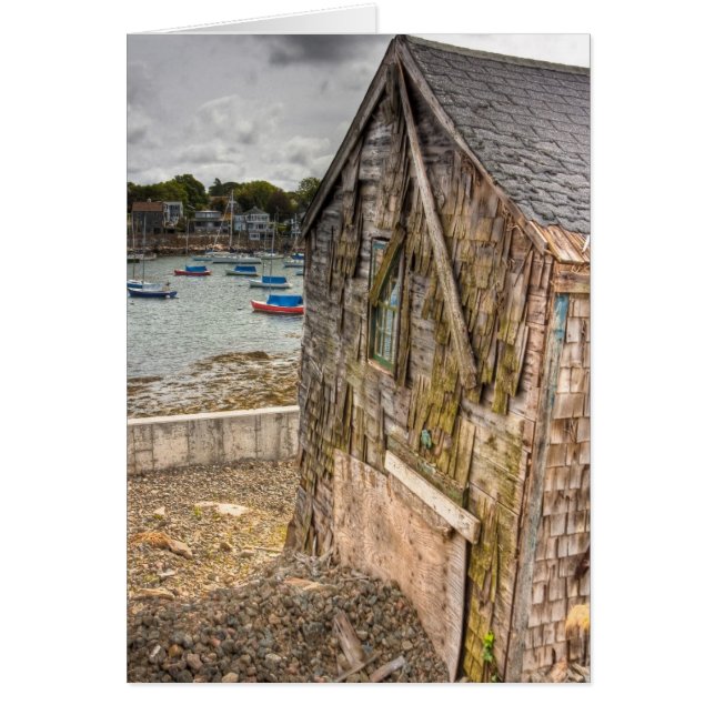 Cartão Bonito pequena praia (Frente)