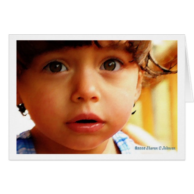 Cartão Bonito pequeno (Frente Horizontal)