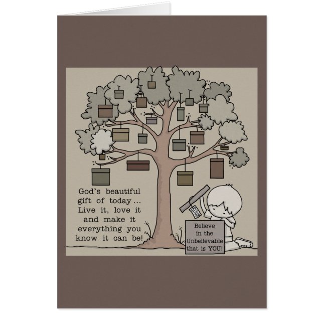 Cartão Bonito presente (Frente)