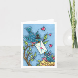 CARTÃO BONITOS DE PÁSSAROS, NAMORADOS DE PÁSSARO AMOR