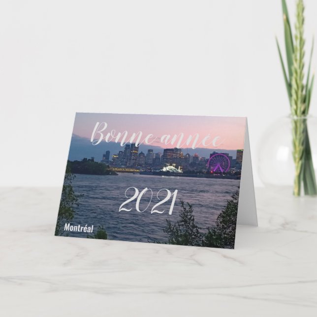 Cartão Bonne année 2021 (Frente)