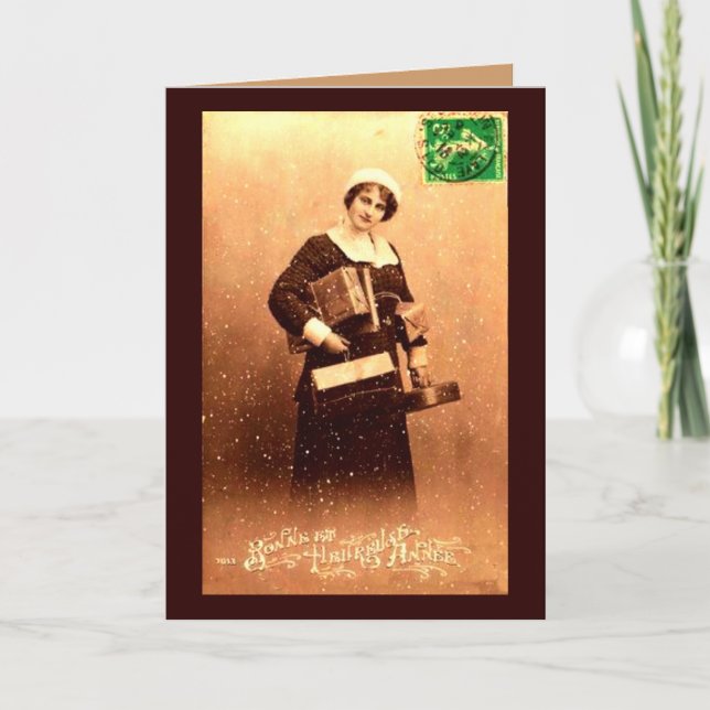 Cartão Bonne et Heureuse Annee Card (Frente)