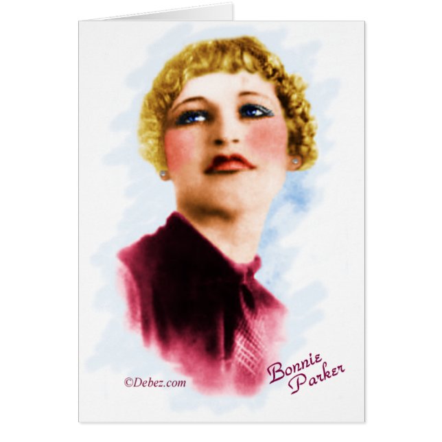 Cartão Bonnie Parker (Frente)