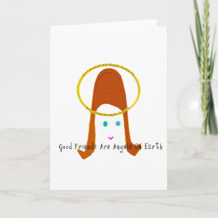 Cartão Bons Amigos São Anjos Na Terra