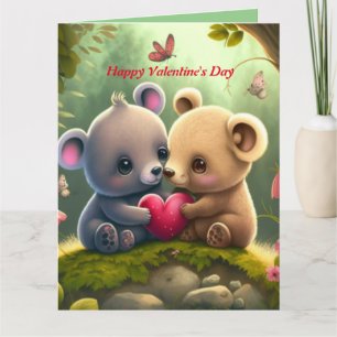 Cartão Bons animais apaixonados