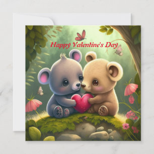 Cartão Bons animais apaixonados