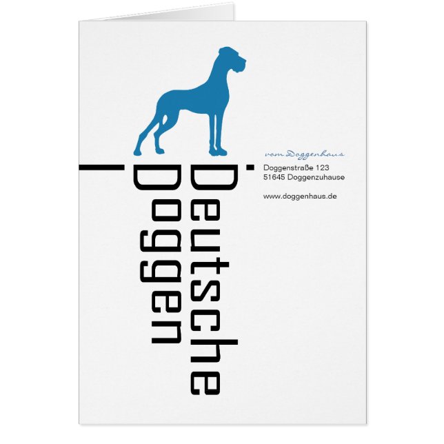 Cartão Bons dinamarqueses (Frente)